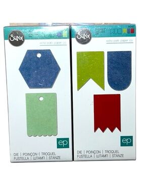Lot of 2 Sizzix Originals Die Medium by Echo Park